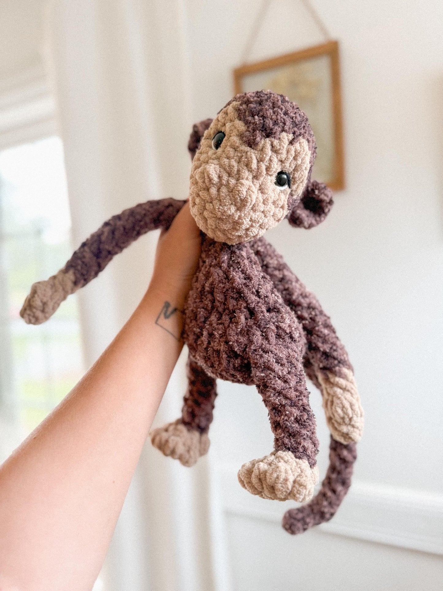 Matilda Monkey crochet pattern | NO SEW crochet pattern | crochet monkey | amigurumi | crochet pattern | cute crochet pattern