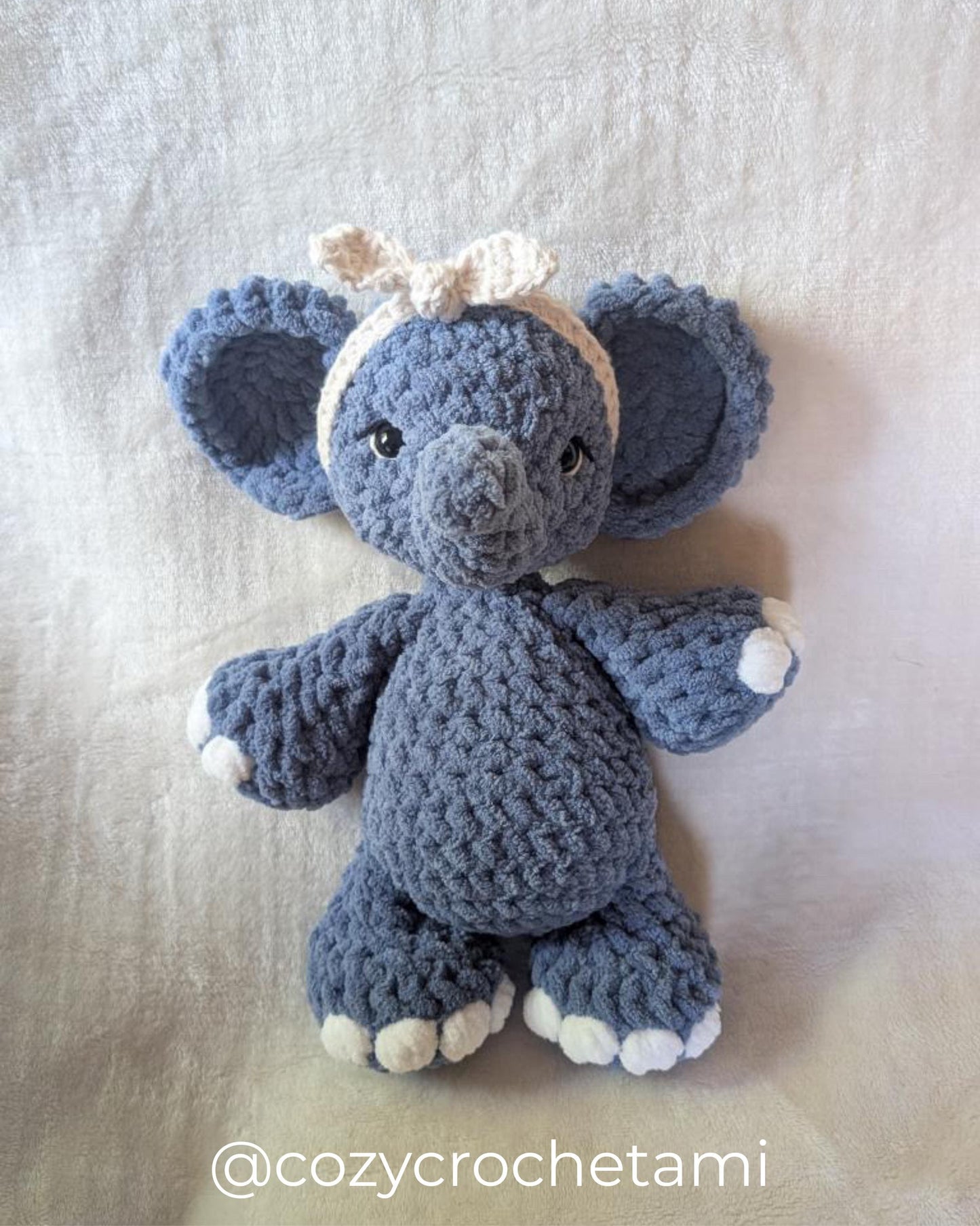 Easton Elephant plushie crochet pattern | NO SEW crochet pattern | crochet elephant | amigurumi | crochet pattern | cute crochet pattern
