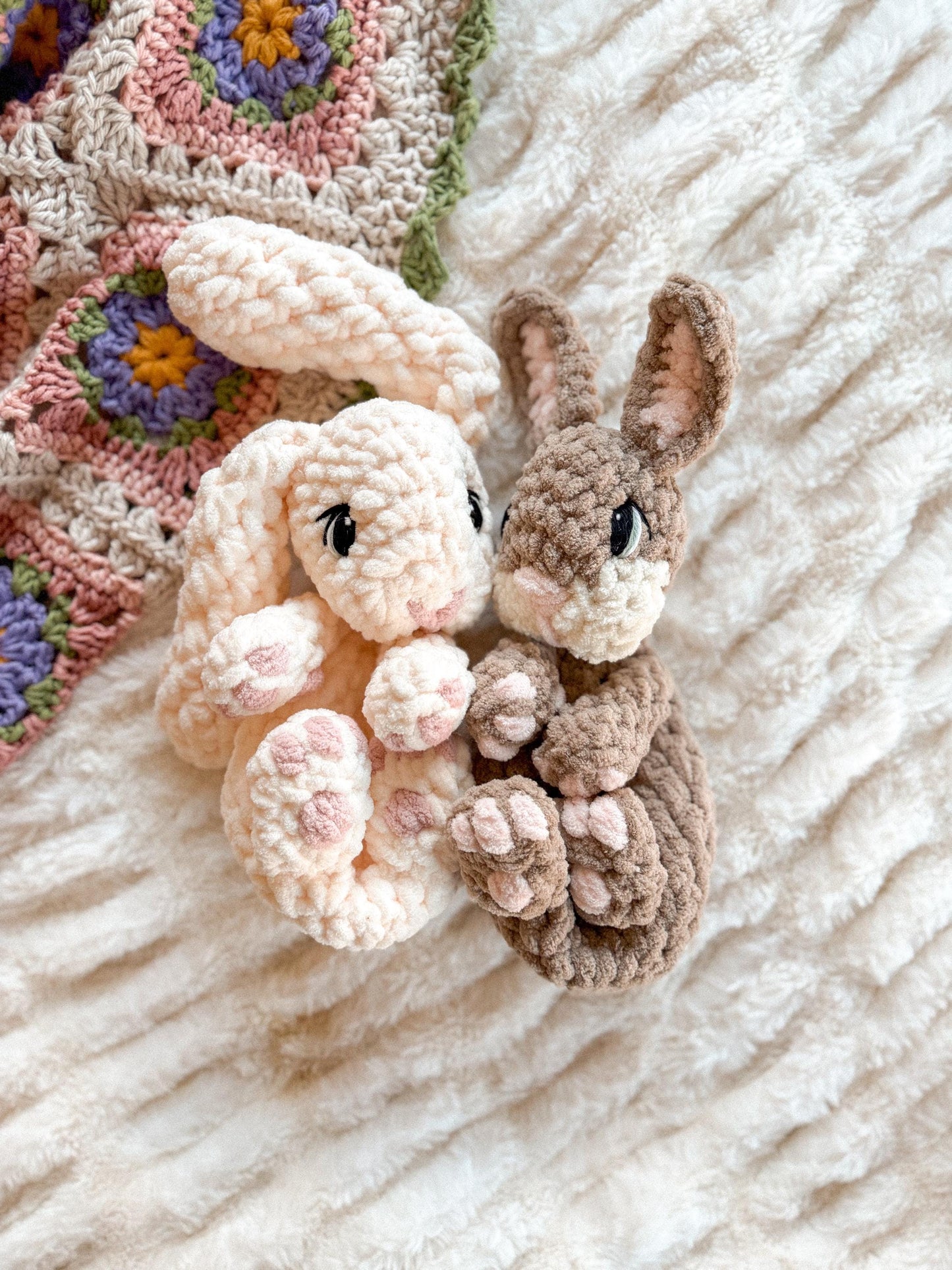 Bitsy & Bo the Baby Bunnies crochet pattern | NO SEW crochet pattern |