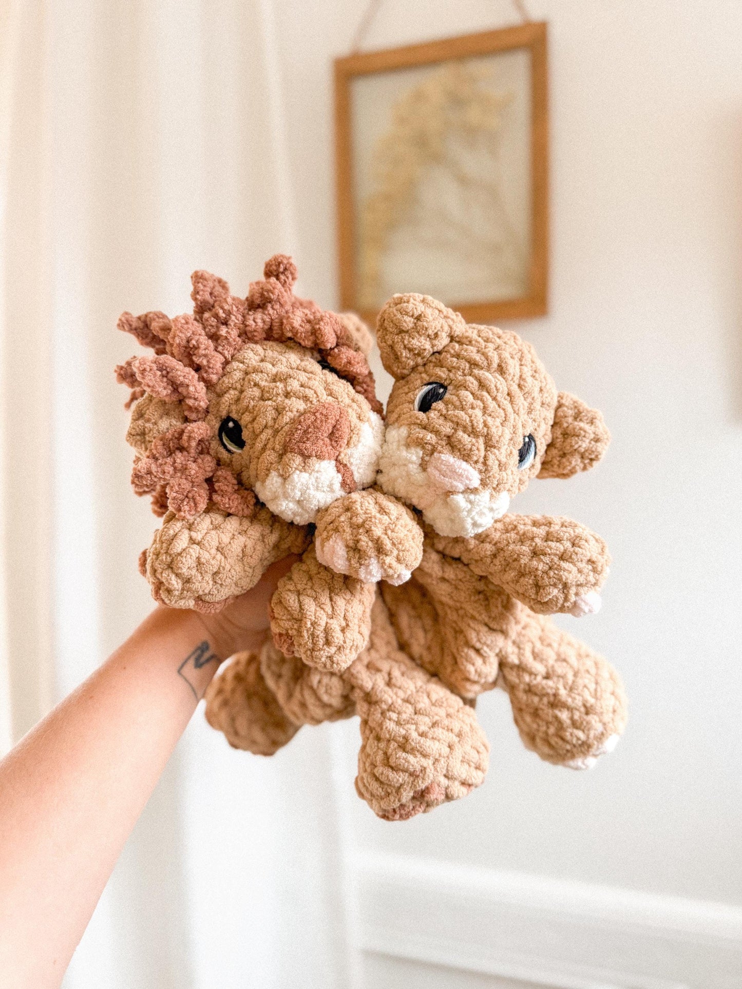 Lucas Lion & Tara Tiger crochet pattern bundle | NO SEW crochet pattern |