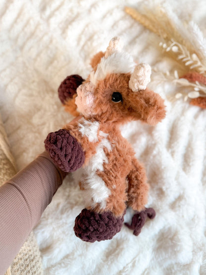 Cyrus Cow Plushie crochet pattern | NO SEW crochet pattern |