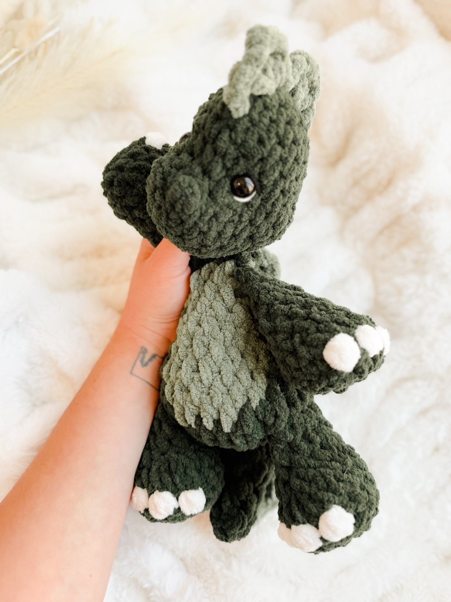 Dax Dinosaur Lovey | Ready to Ship Dinosaur |