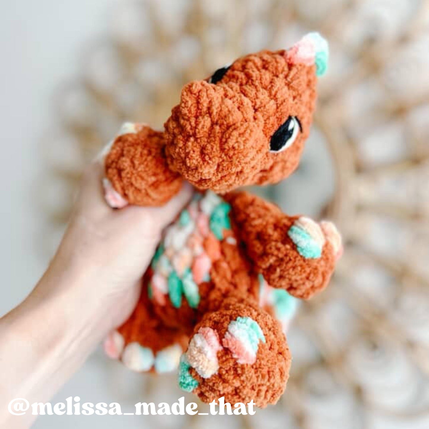 Jax Dinosaur crochet pattern | NO SEW crochet pattern |