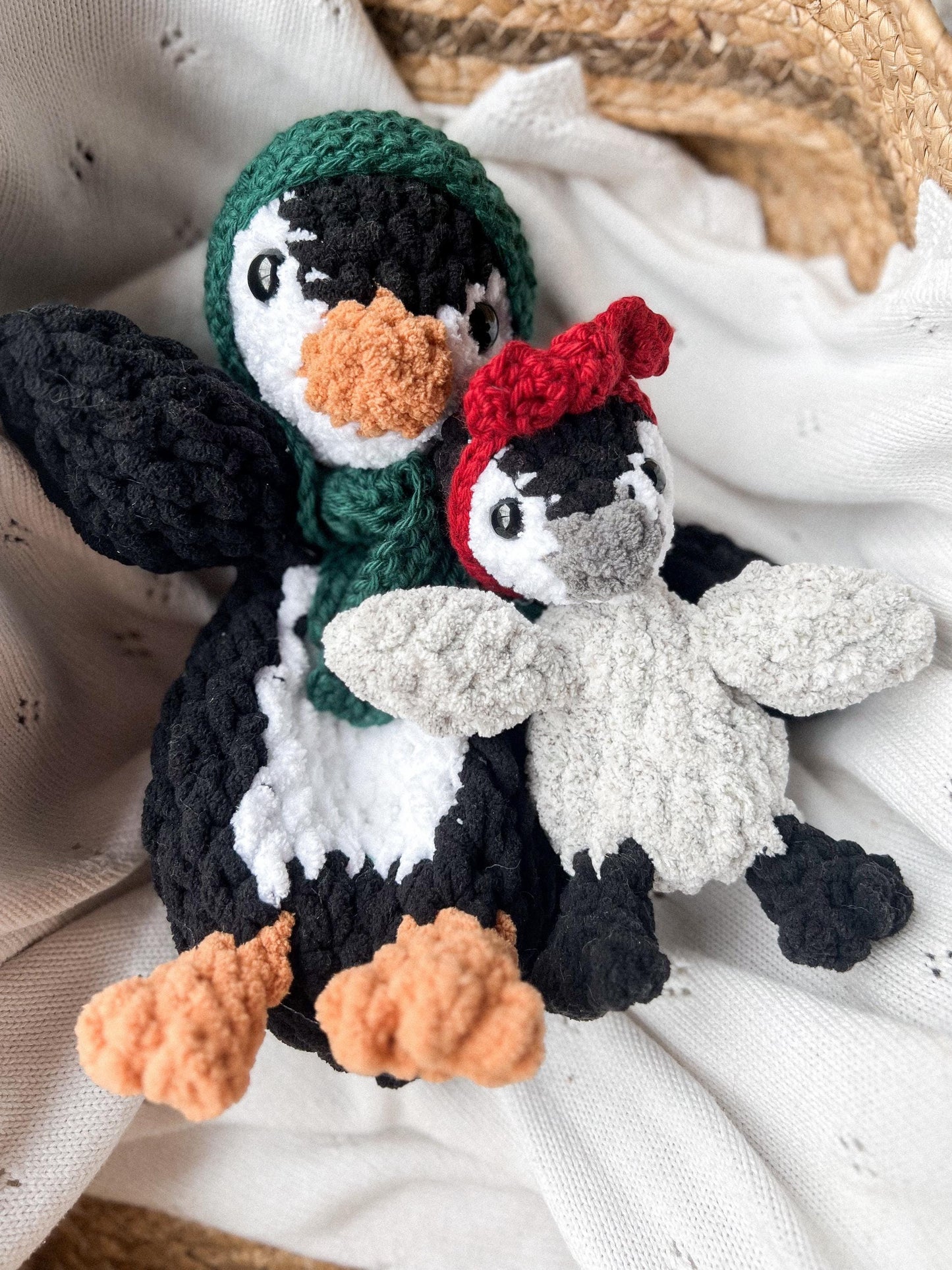 Penguin crochet pattern Bundle | LOW SEW crochet pattern |