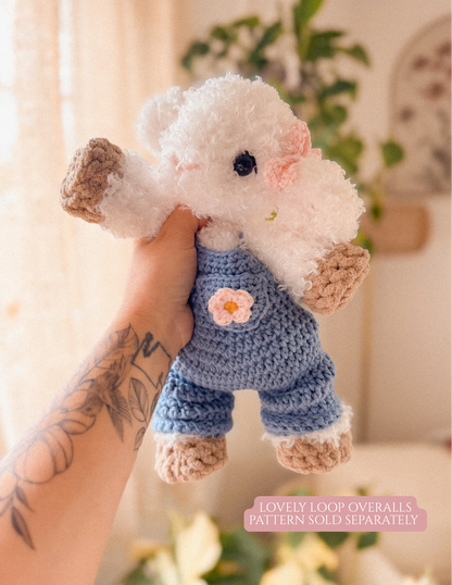 Lucy the Lamb Lovey crochet pattern | NO SEW crochet pattern |