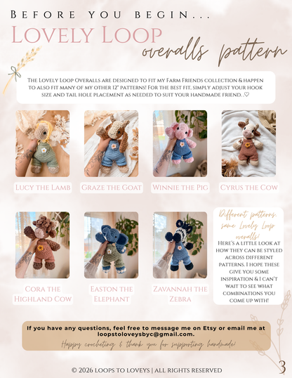 Lovely Loop Overalls Pattern