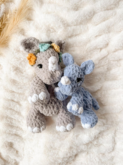 Rhinoceros crochet pattern Bundle | NO SEW crochet pattern |
