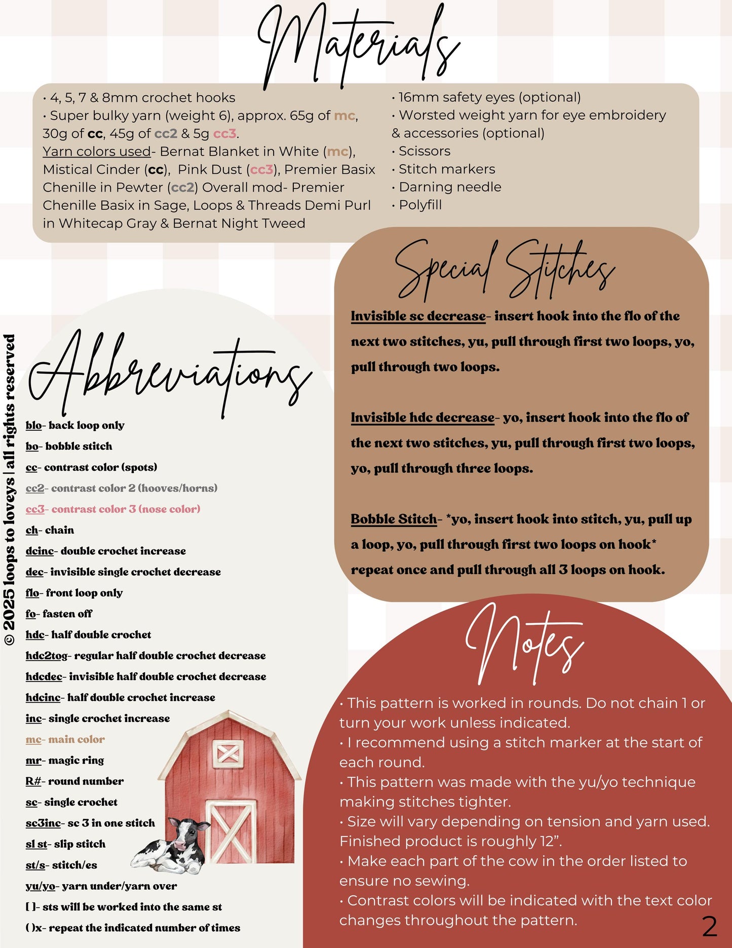 Cyrus Cow Snuggler crochet pattern | NO SEW crochet pattern |