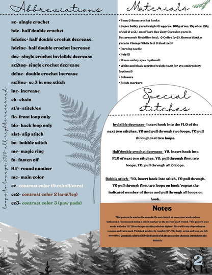 Archie the Fox | LOW SEW crochet pattern |