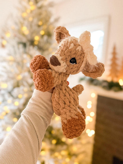 Maple the Fawn Snuggler Crochet Pattern | NO SEW crochet pattern |
