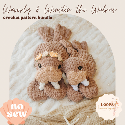 Winston & Waverly | Walrus Crochet Pattern Bundle |