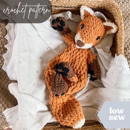 Archie the Fox | LOW SEW crochet pattern |