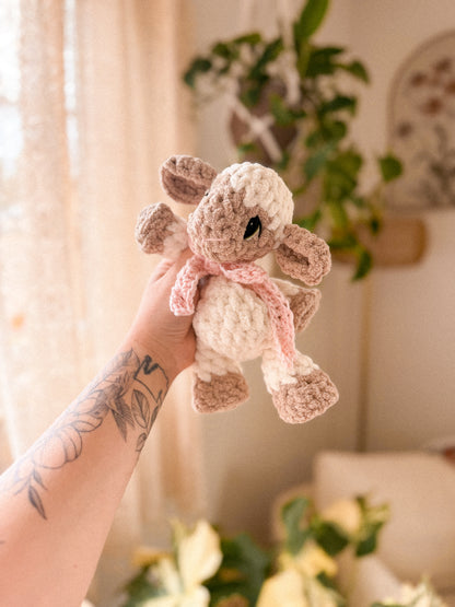 Lottie the Lamb Lovey crochet pattern | NO SEW crochet pattern |