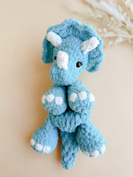 Theo Triceratops Lovey | Ready to Ship Dinosaur |