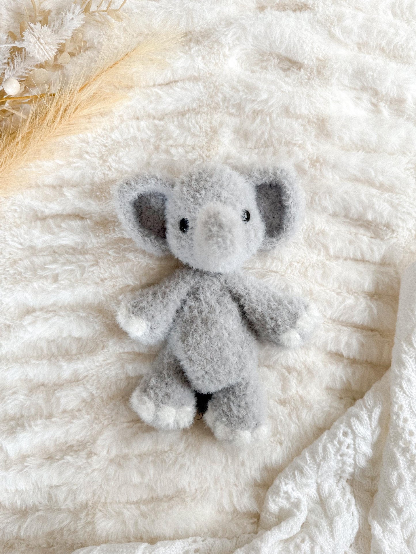Easton Elephant Snuggler crochet pattern | NO SEW crochet pattern |