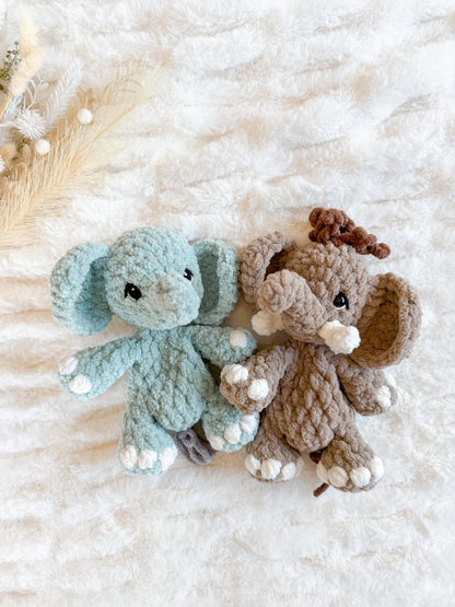 Easton & Emmie Elephant crochet pattern bundle | NO SEW crochet pattern |