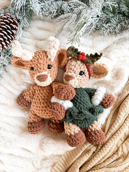 Cedar & Aspen Deer Plushie Crochet Pattern | LOW SEW crochet pattern |