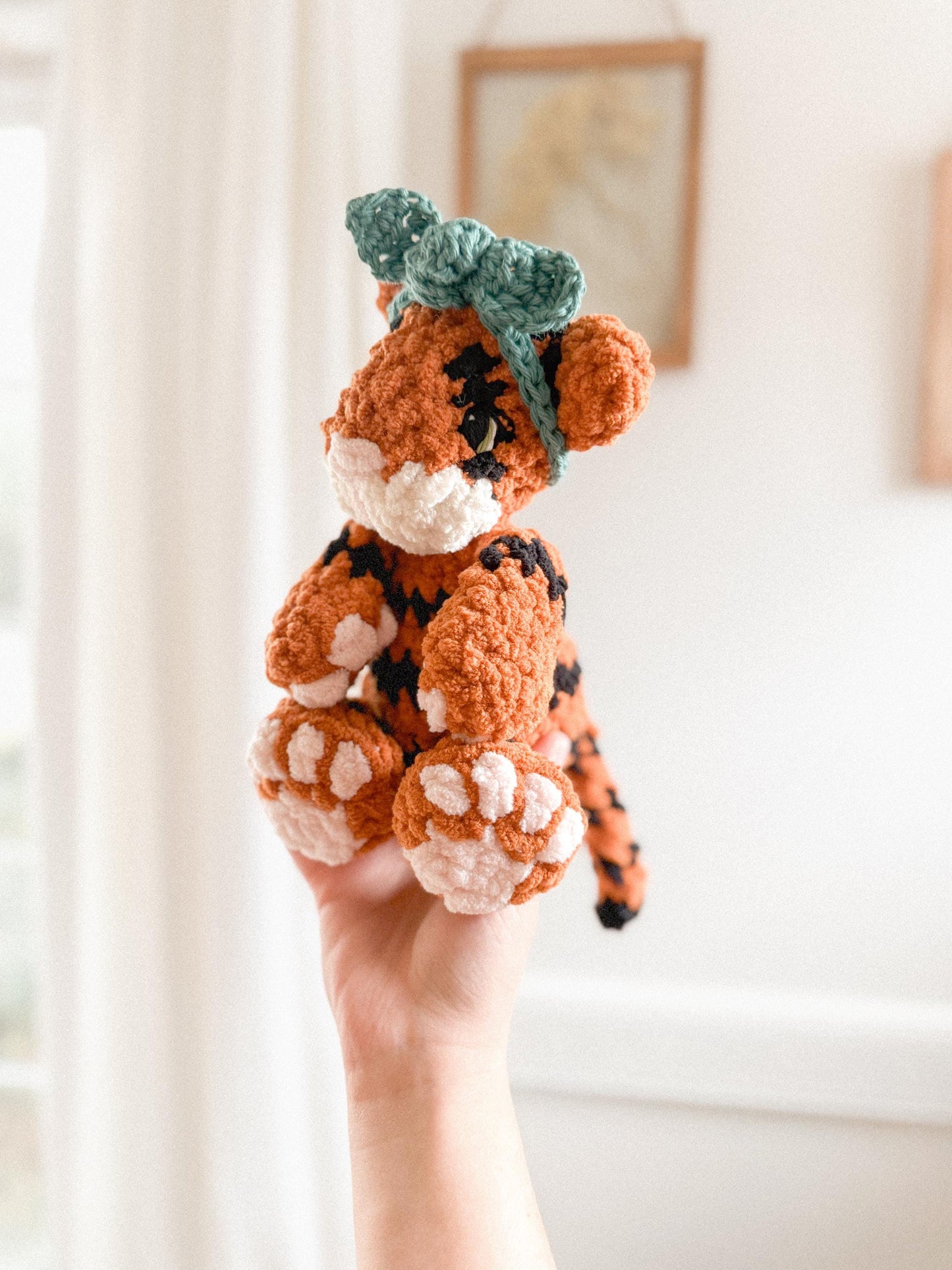 Tessa Tiger crochet pattern | NO SEW crochet pattern | tiger crochet pattern | amigurumi | crochet tiger | cute crochet pattern