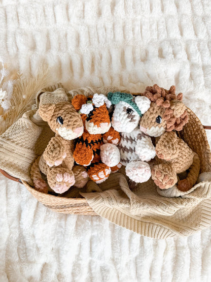 Luca Lion & Tessa Tiger crochet pattern bundle | NO SEW crochet pattern |