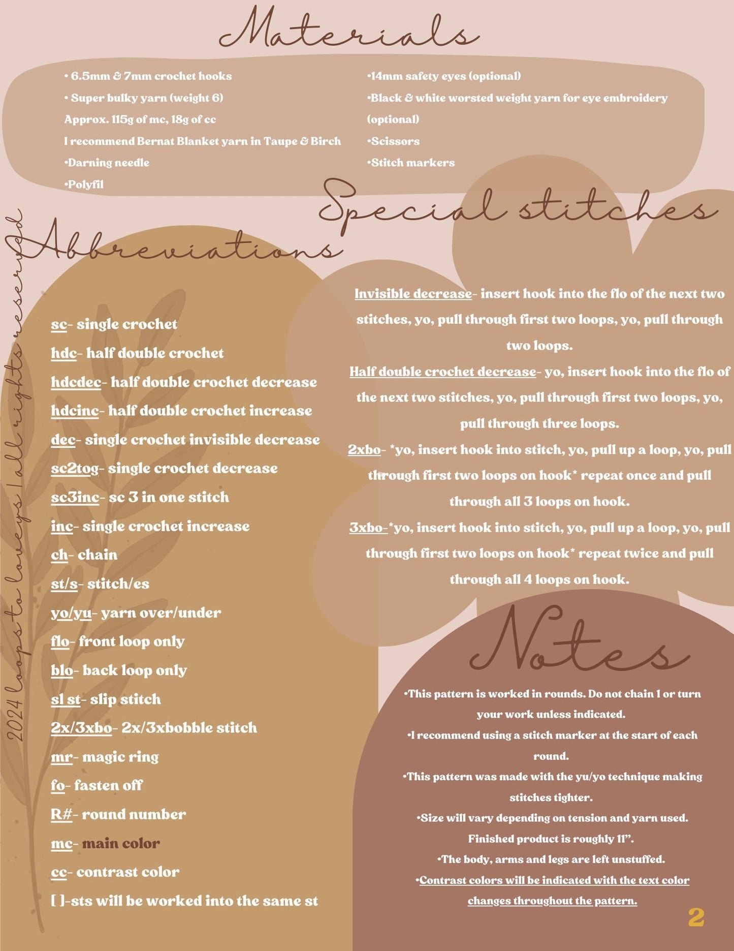 Rowan & Reed Otter crochet pattern bundle | LOW SEW crochet pattern |