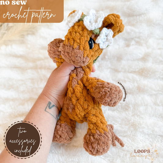Anna the baby Giraffe crochet pattern | NO SEW crochet pattern | crochet giraffe | amigurumi | crochet pattern | cute crochet pattern