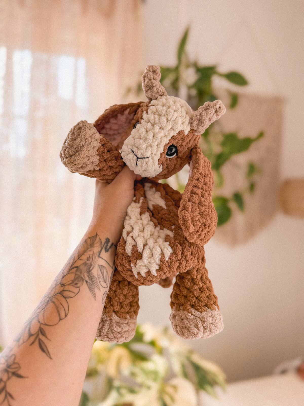 Graze the Goat Lovey crochet pattern | NO SEW crochet pattern |
