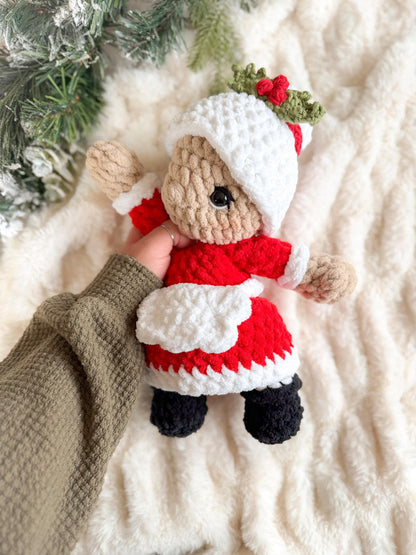 Santa & Mrs Claus crochet pattern | LOW SEW crochet pattern |
