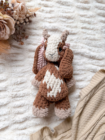 Lucy the Lamb Lovey crochet pattern | NO SEW crochet pattern |