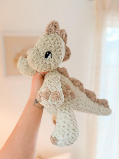 Dax Dinosaur Plushie crochet pattern | NO SEW crochet pattern | crochet dino | amigurumi | crochet dinosaur pattern | crochet pattern