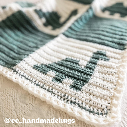 Check-a-saurus Blanket Crochet Pattern