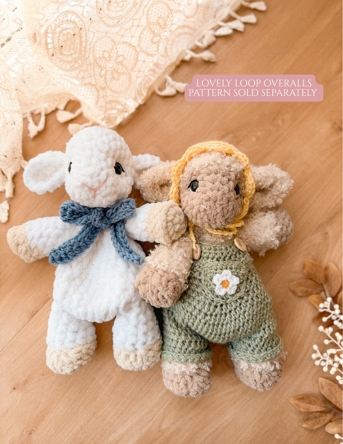 Lucy the Lamb Lovey crochet pattern | NO SEW crochet pattern |