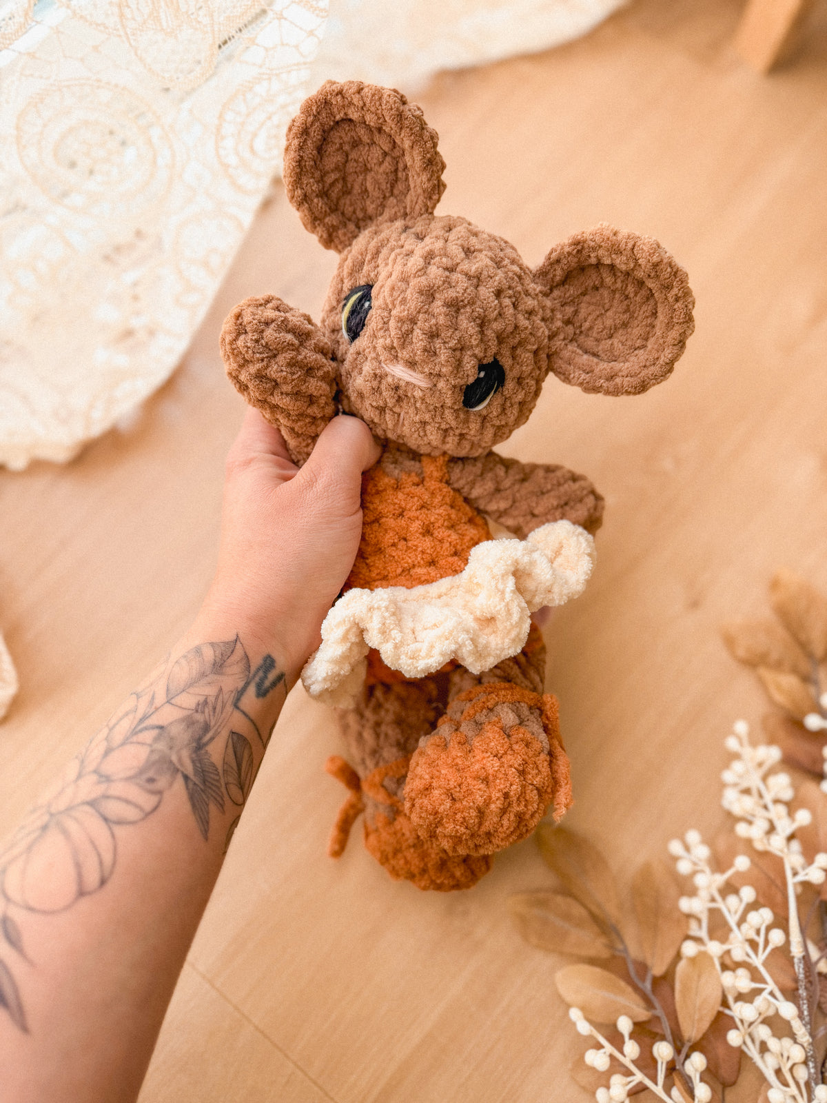 Brie Mouse Plushie | Ready to Ship Mouse |