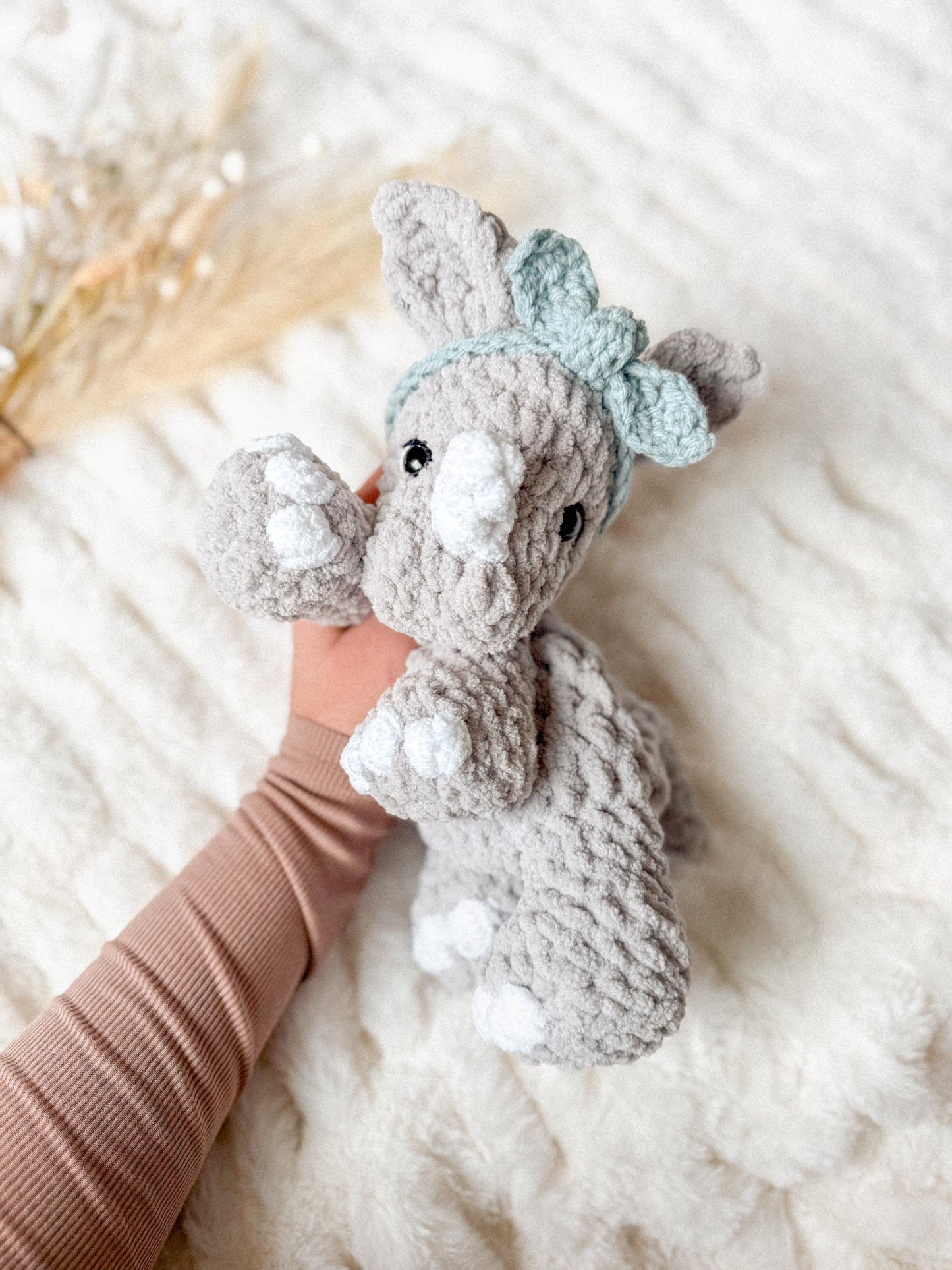 Riley Rhino crochet pattern | NO SEW crochet pattern |