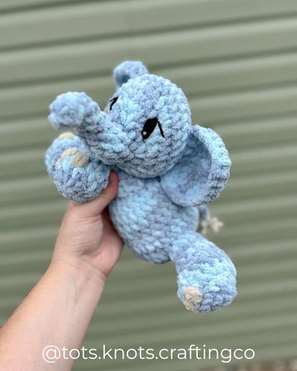 Easton Elephant plushie crochet pattern | NO SEW crochet pattern | crochet elephant | amigurumi | crochet pattern | cute crochet pattern