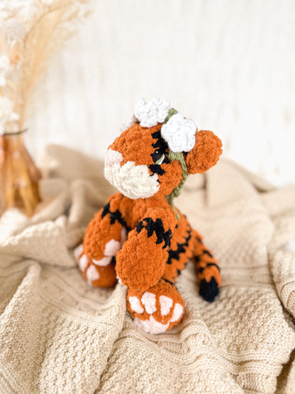 Tessa Tiger crochet pattern | NO SEW crochet pattern | tiger crochet pattern | amigurumi | crochet tiger | cute crochet pattern