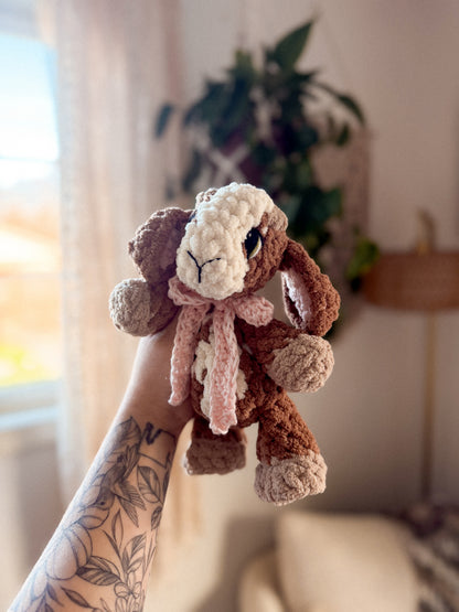 Goldie the Goat Lovey crochet pattern | NO SEW crochet pattern |