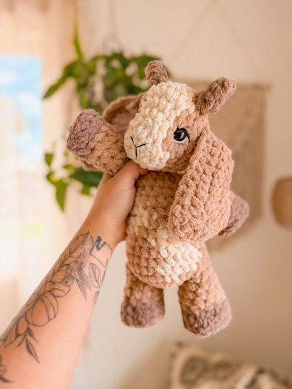 Graze the Goat Plushie crochet pattern | NO SEW crochet pattern |