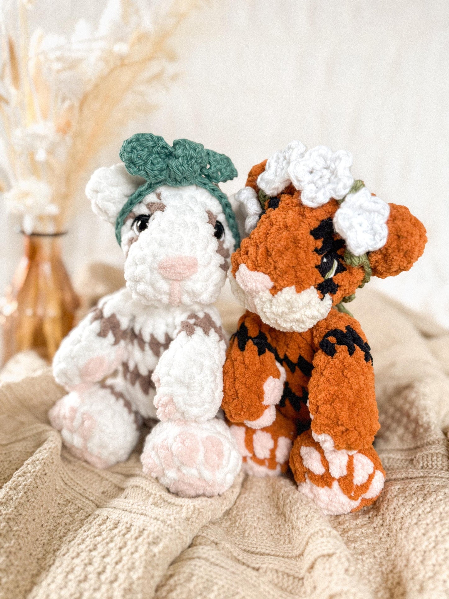 Luca Lion & Tessa Tiger crochet pattern bundle | NO SEW crochet pattern |