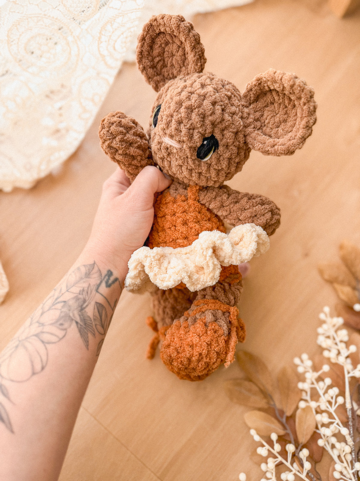 Brie Mouse Plushie | Ready to Ship Mouse |