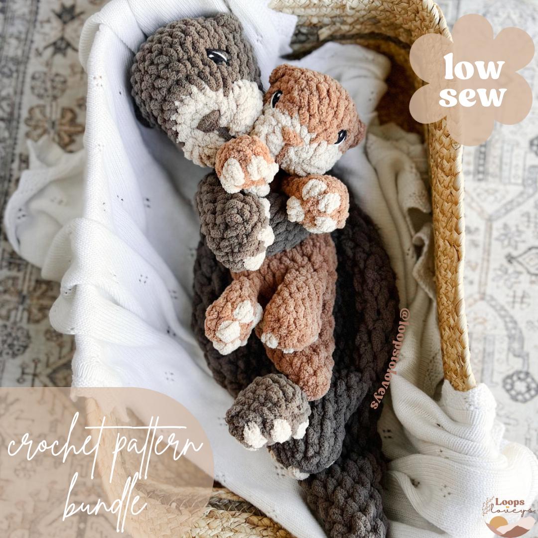 Rowan & Reed Otter crochet pattern bundle | LOW SEW crochet pattern |