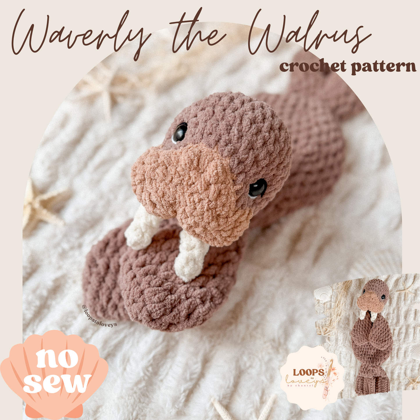 Waverly the Walrus | Crochet Pattern |