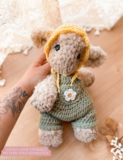 Lucy the Lamb Lovey crochet pattern | NO SEW crochet pattern |