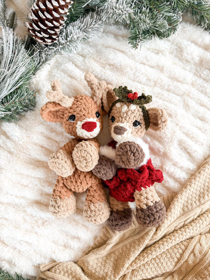 Cedar & Aspen Deer Snuggler crochet pattern | LOW SEW crochet pattern |