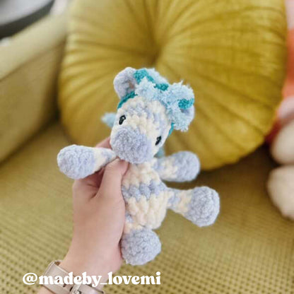 Zadie Zebra crochet pattern | NO SEW crochet pattern | crochet zebra | amigurumi | crochet pattern | cute crochet pattern