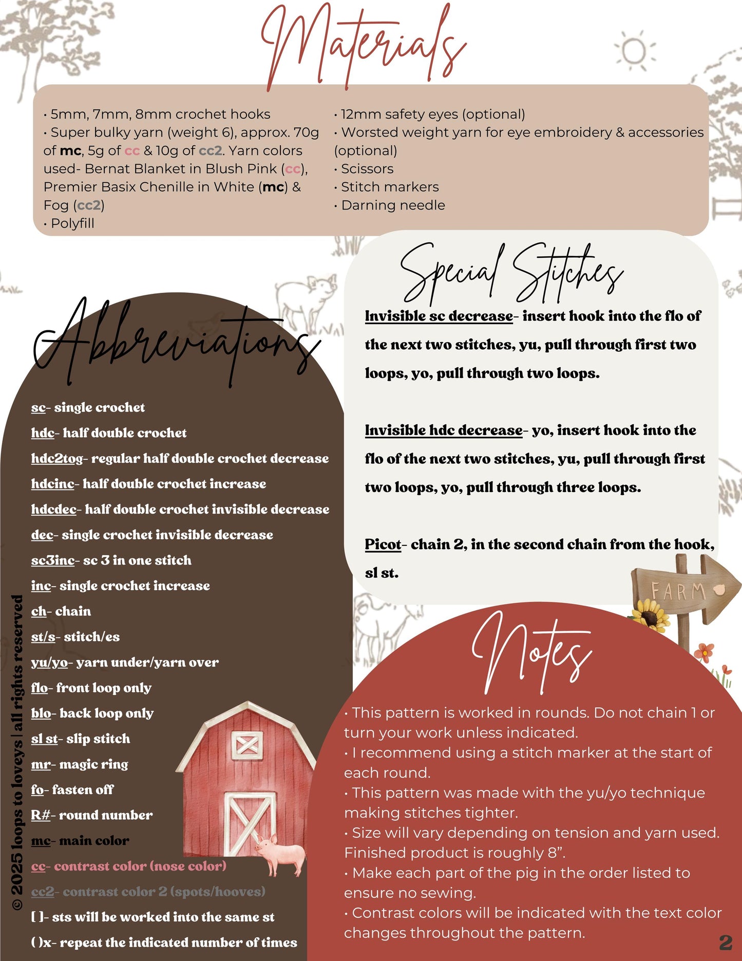 Wren the Pocket Piglet crochet pattern | NO SEW crochet pattern | crochet pig | amigurumi | crochet pattern | cute crochet pattern