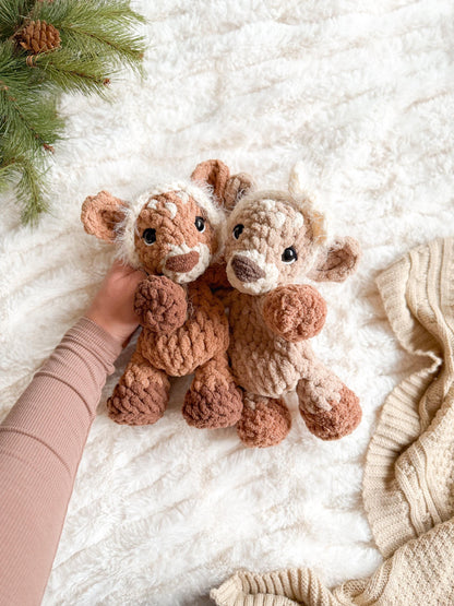 Maple the Fawn Snuggler Crochet Pattern | NO SEW crochet pattern |