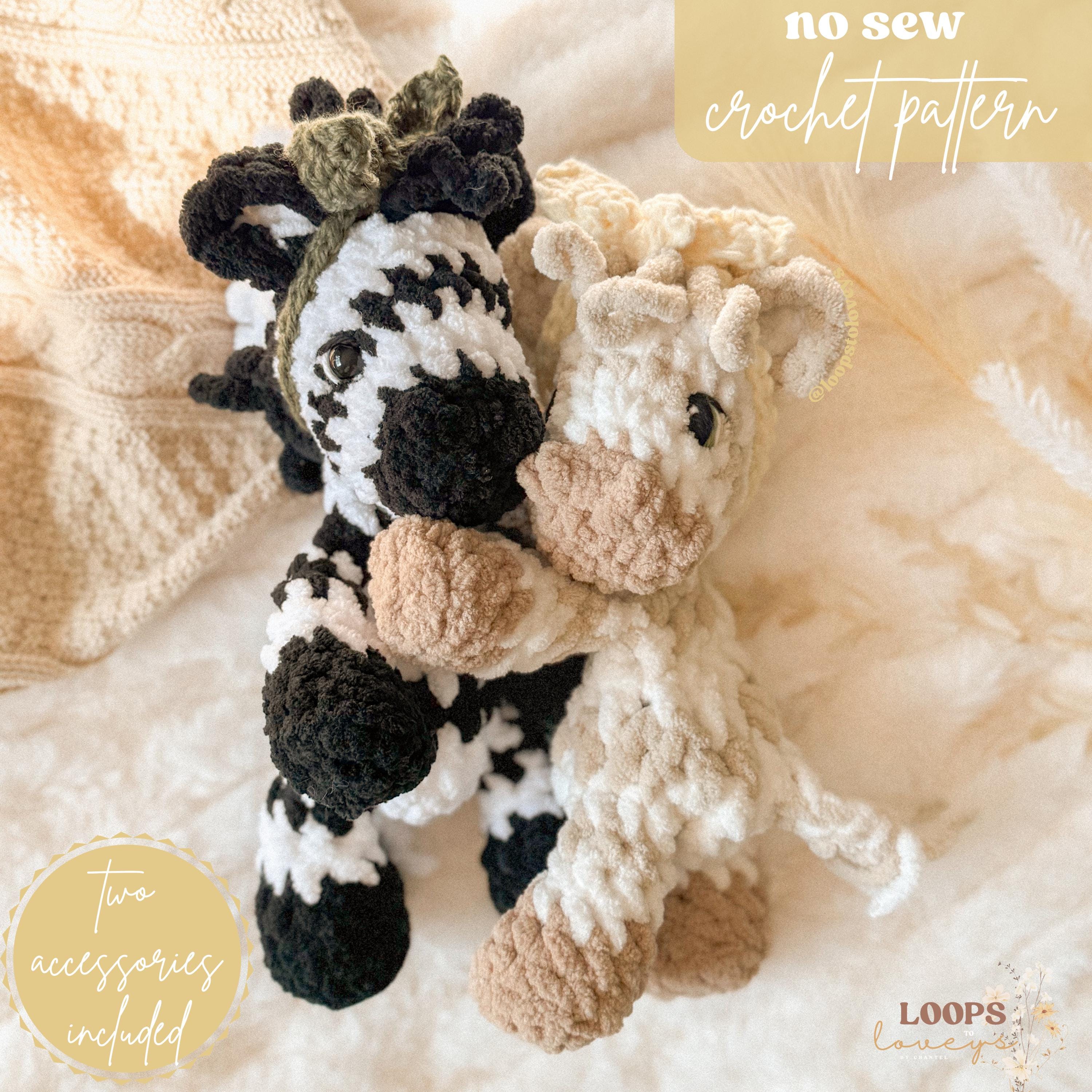 Zadie Zebra crochet pattern | NO SEW crochet pattern | crochet zebra ...