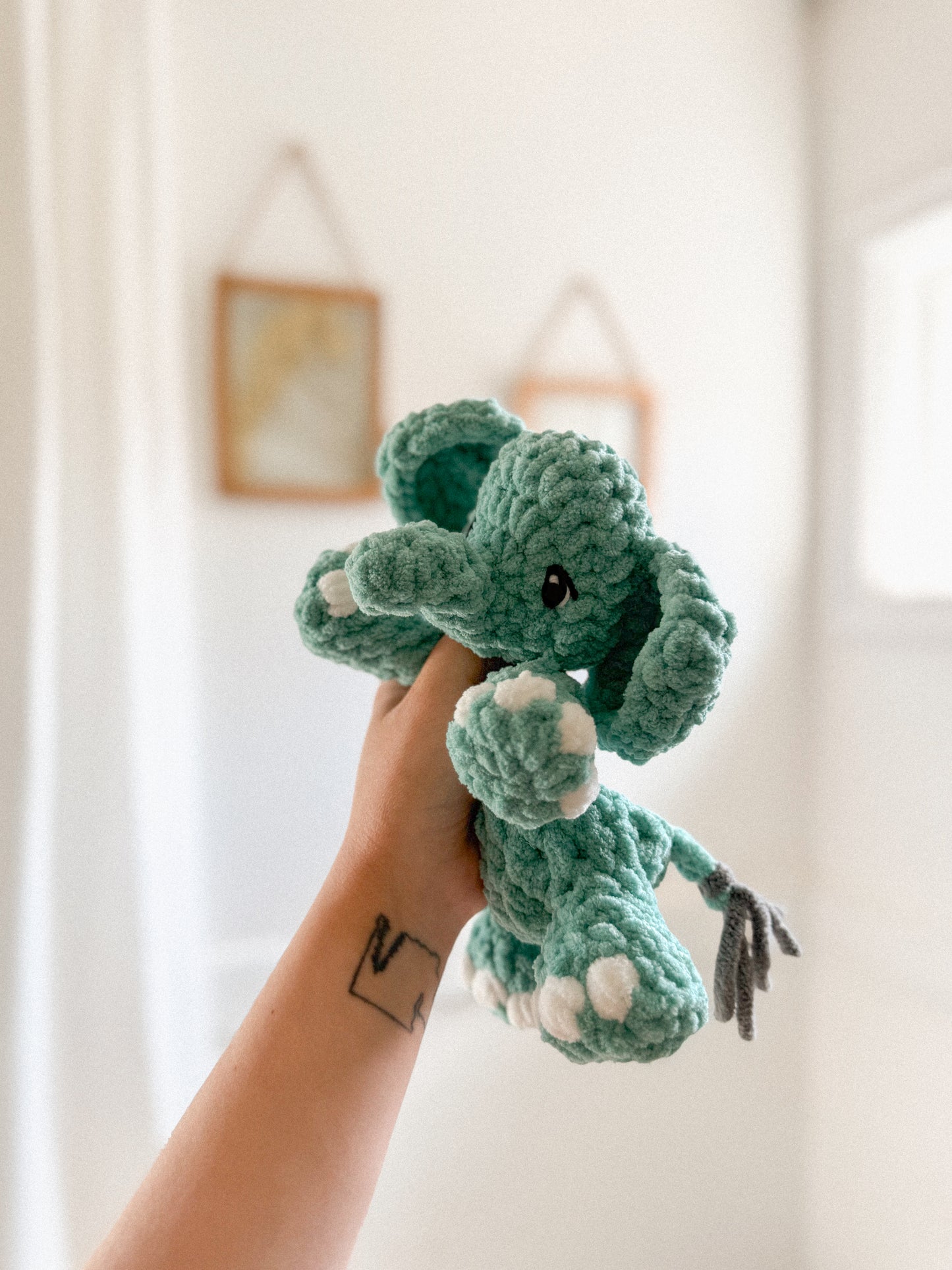 Emmie Elephant Lovey | Ready to Ship Elephant |