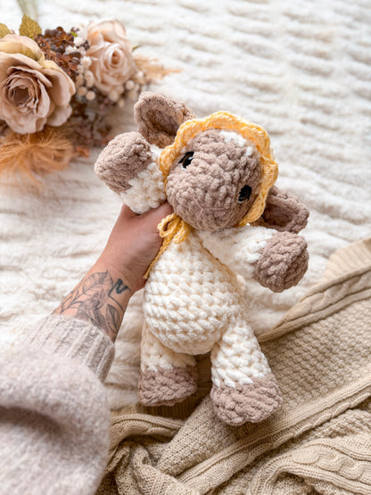 Lucy the Lamb Plushie crochet pattern | NO SEW crochet pattern |
