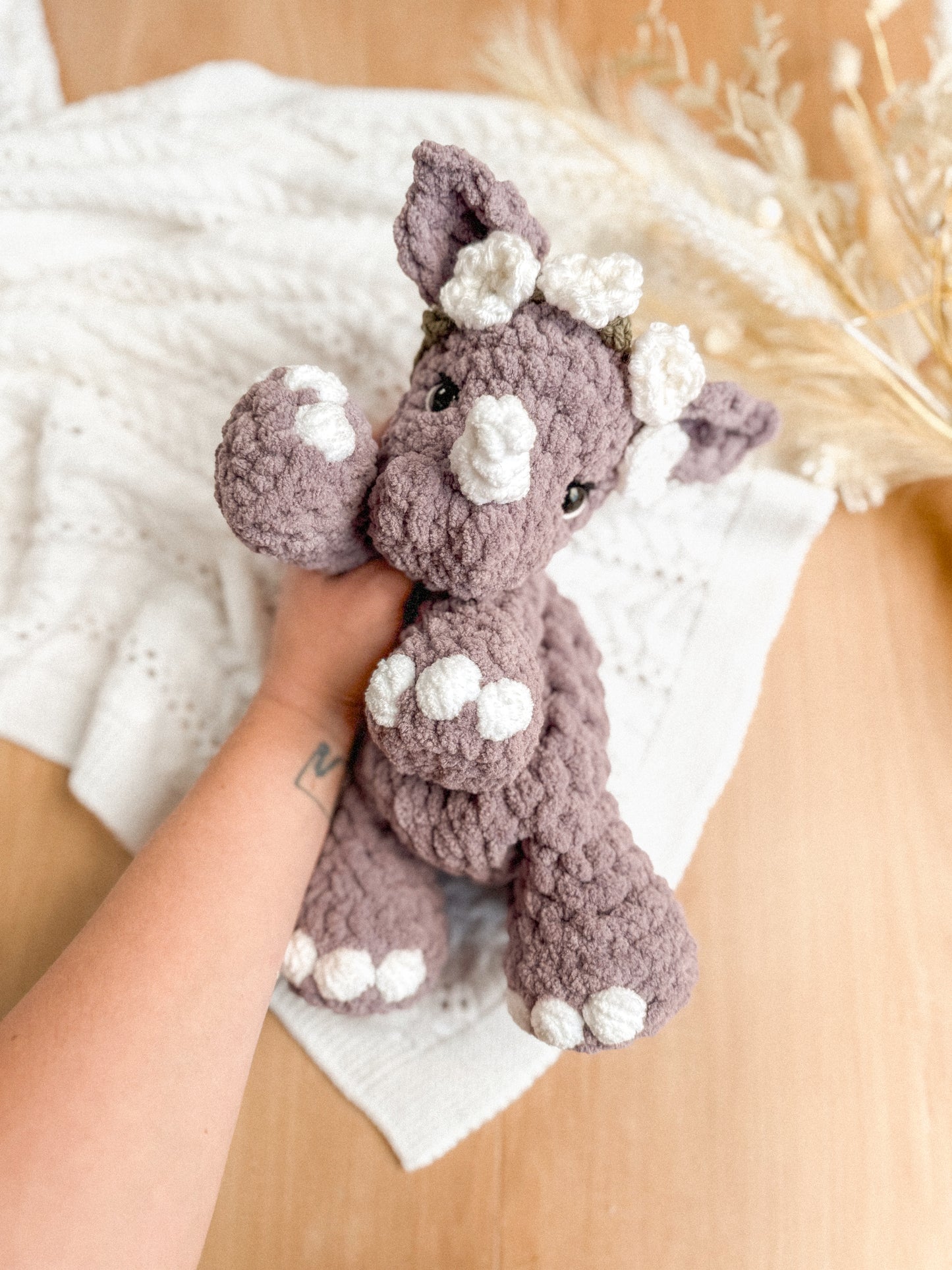 Riley Rhino Lovey | Ready to Ship Rhino |